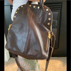 Hammitt brown and gold satchel or crossbody